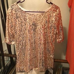 Rose Gold Sequence Shirt